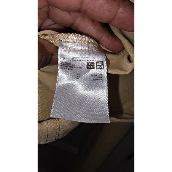 Uniqlo Women's Tan Button-Up Cotton Jacket Front Pockets Size S - Picture 8 of 8
